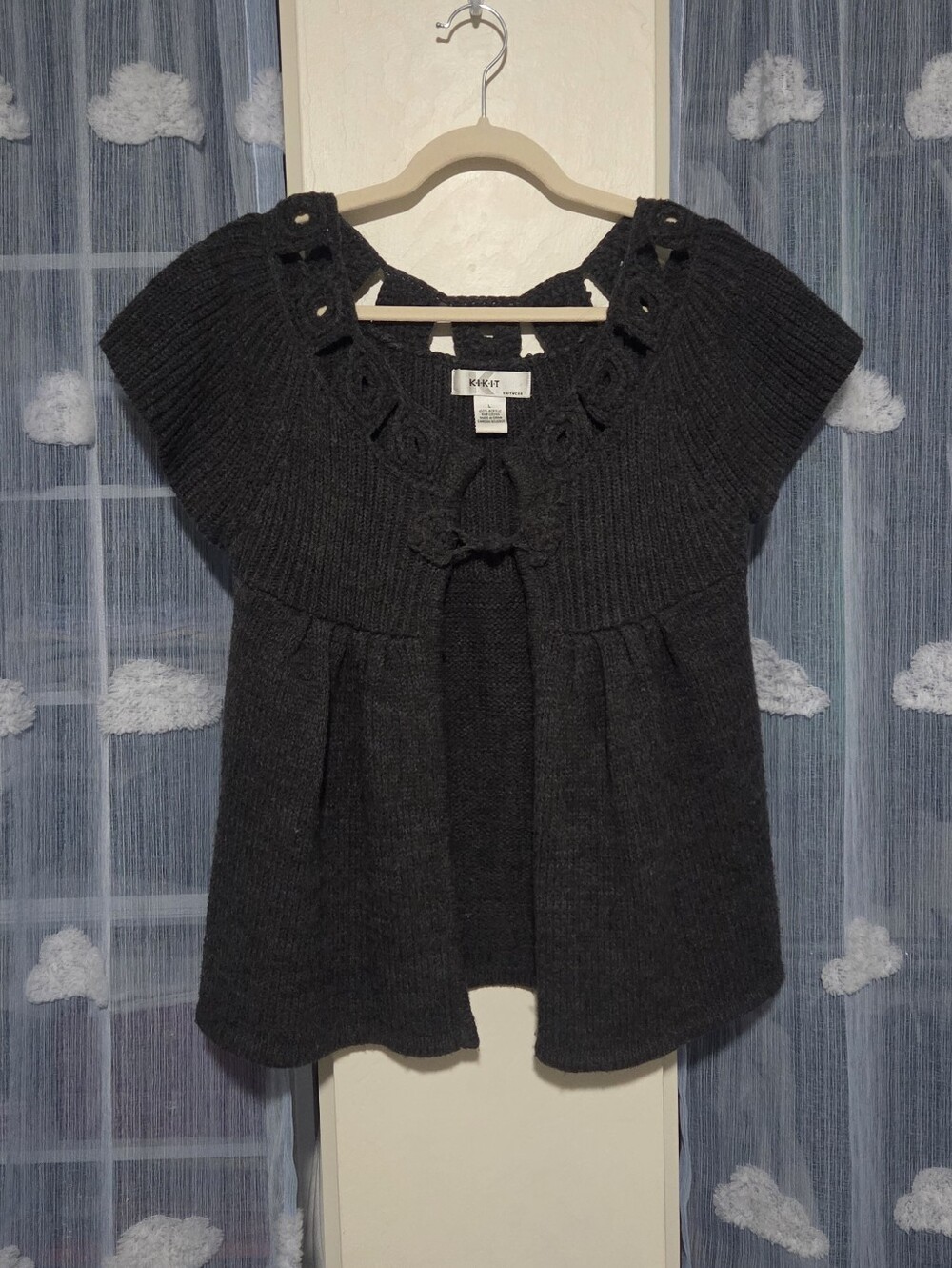 KIKIT Knitwear Short Sleeve Shrug Cardigan
